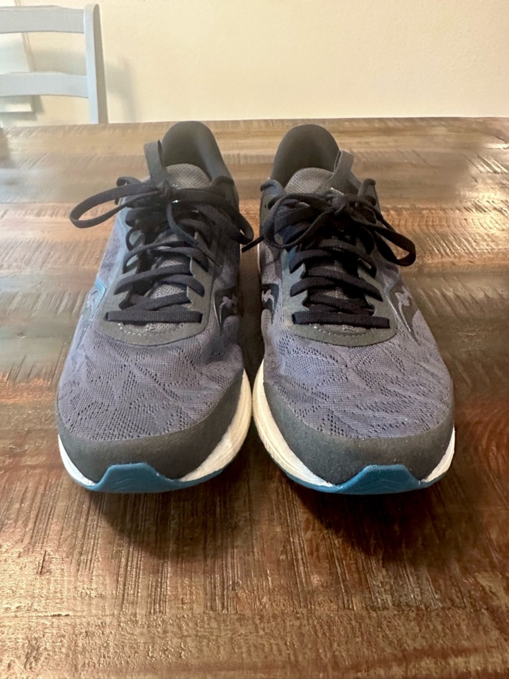 Saucony Men's Athletic Shoes Navy Gray with Teal Accents
